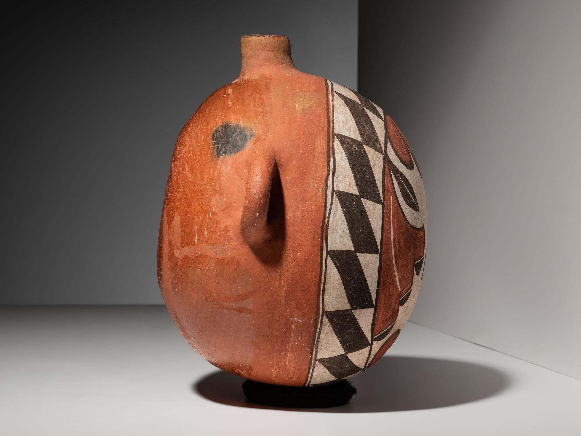 Zia Polychrome Pottery Canteen