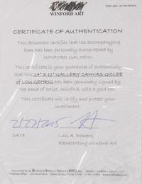 A Group of Five Works of Baseball Art Including Carl Yastrzemski Signed Autograph,