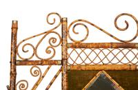 A Victorian Gilt Metal-Mounted Bamboo and Rattan Hall Stand