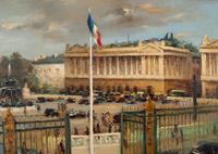 La Place de la Concorde, Paris , 1948
