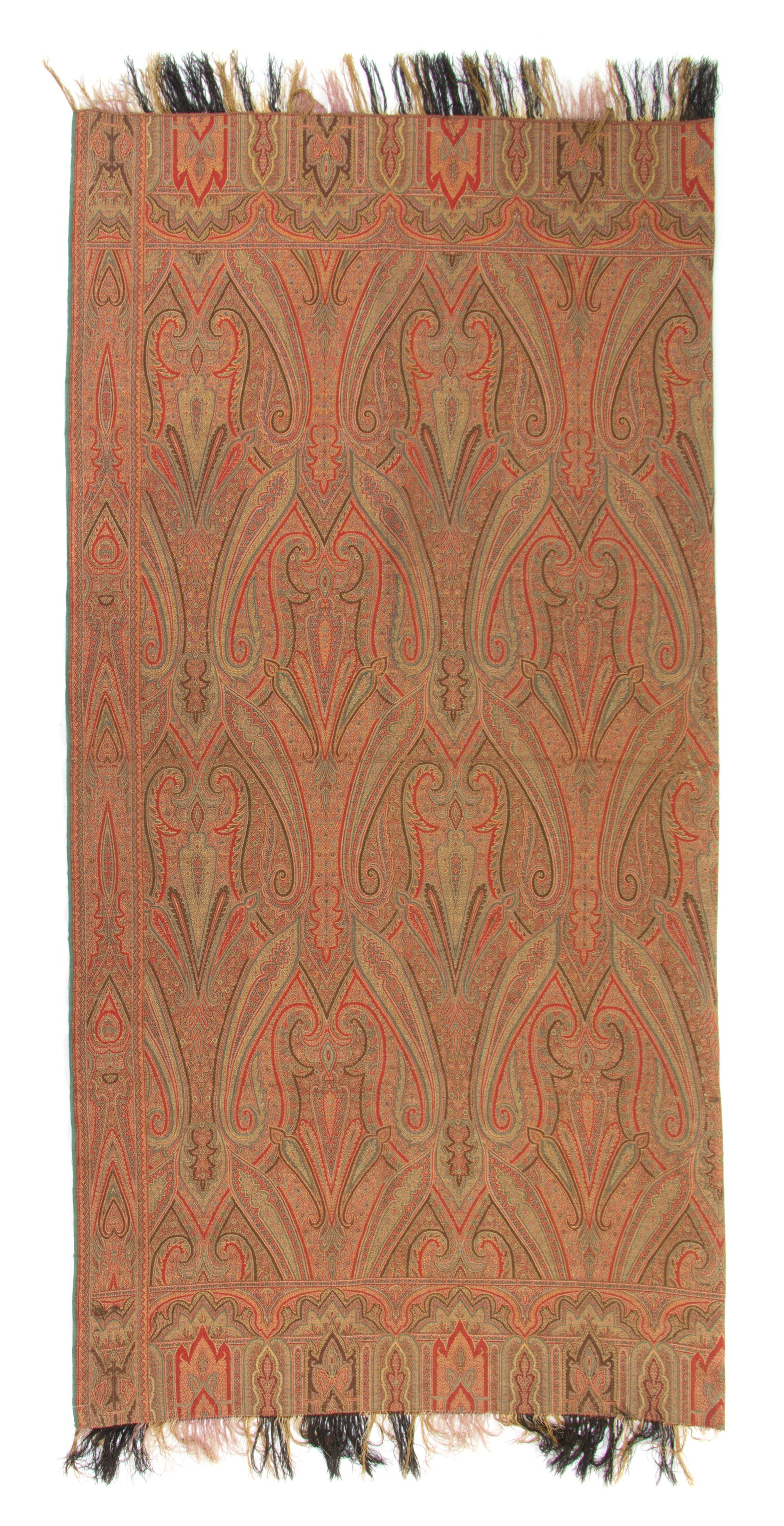 A Kashmiri Paisley Shawl 67 x 67 inches. — 20TH CENTURY