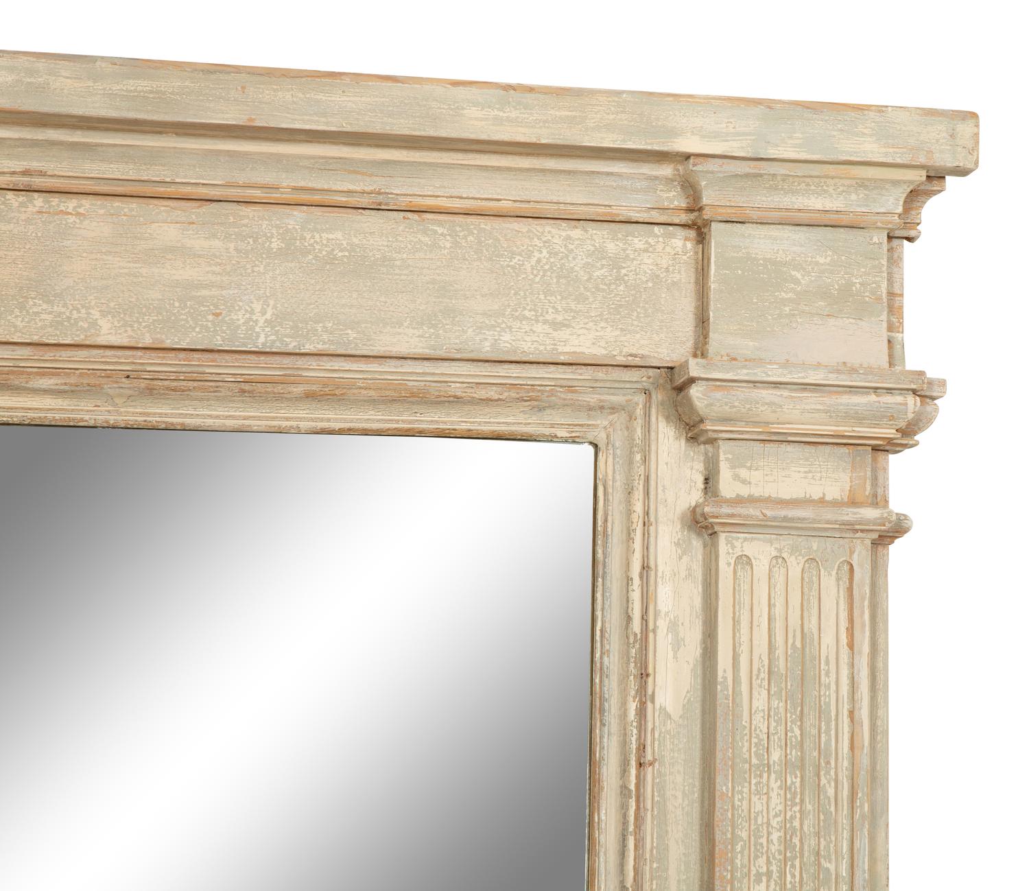 A Neoclassical Style Painted Mirror