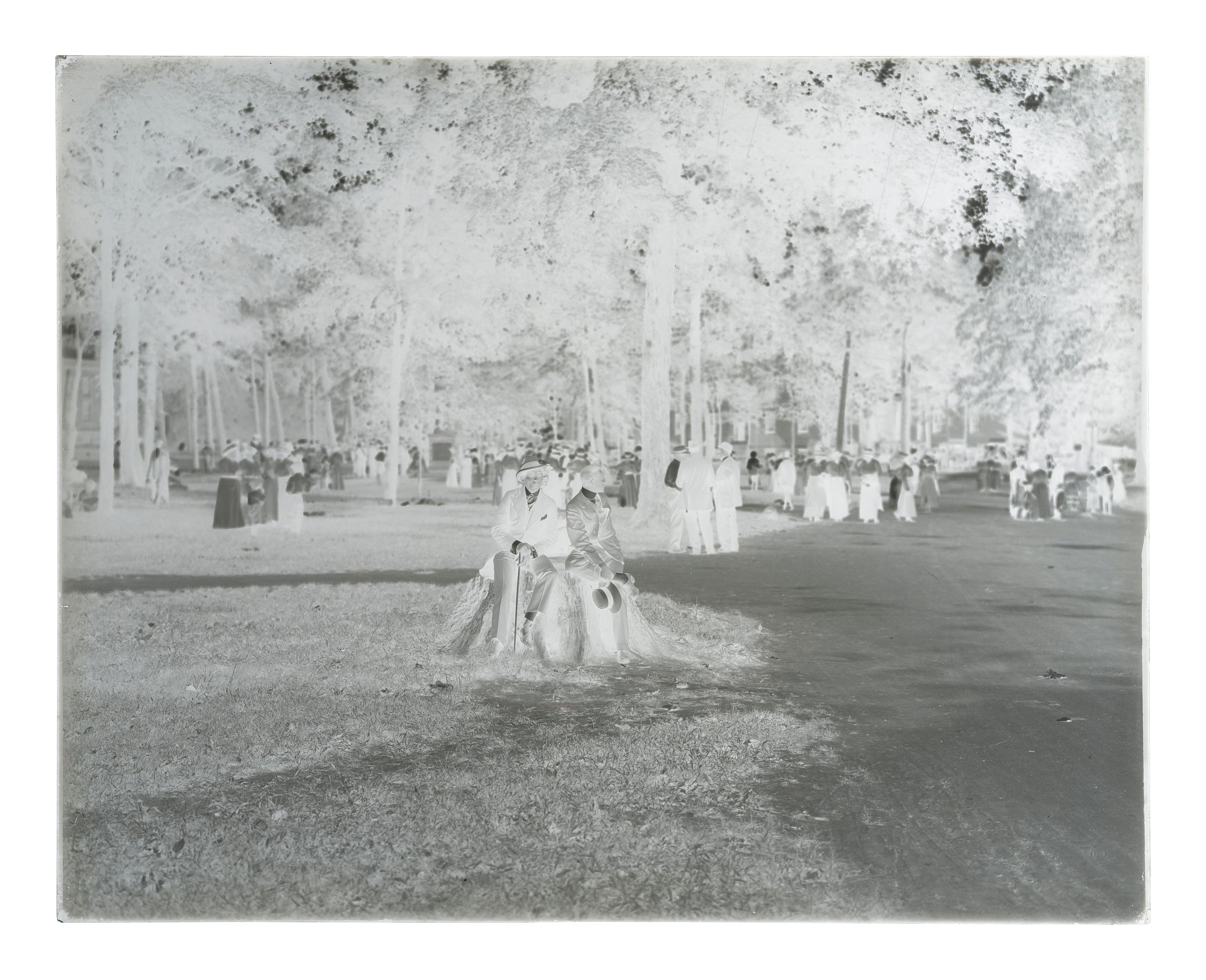 [EDUCATION]. 10 large format glass negatives featuring students at Wilberforce University.