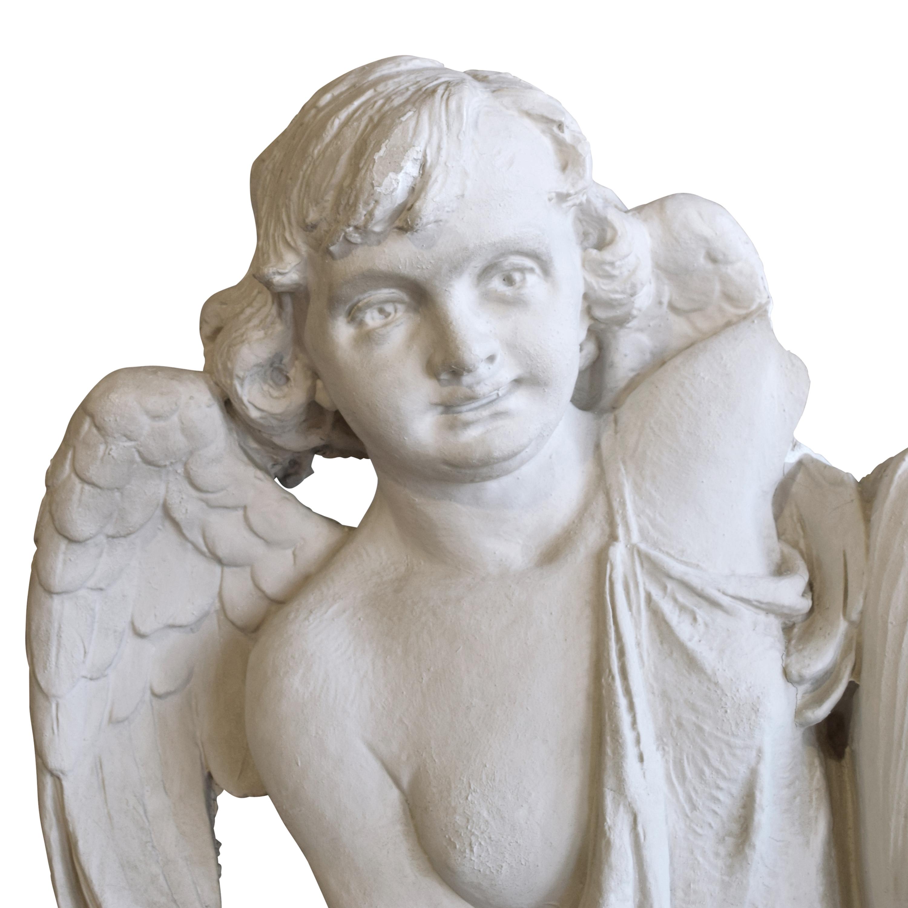 A Composition Angel from the Granada Theatre 45" W x 8" D x 37" H — United States, Circa 1926