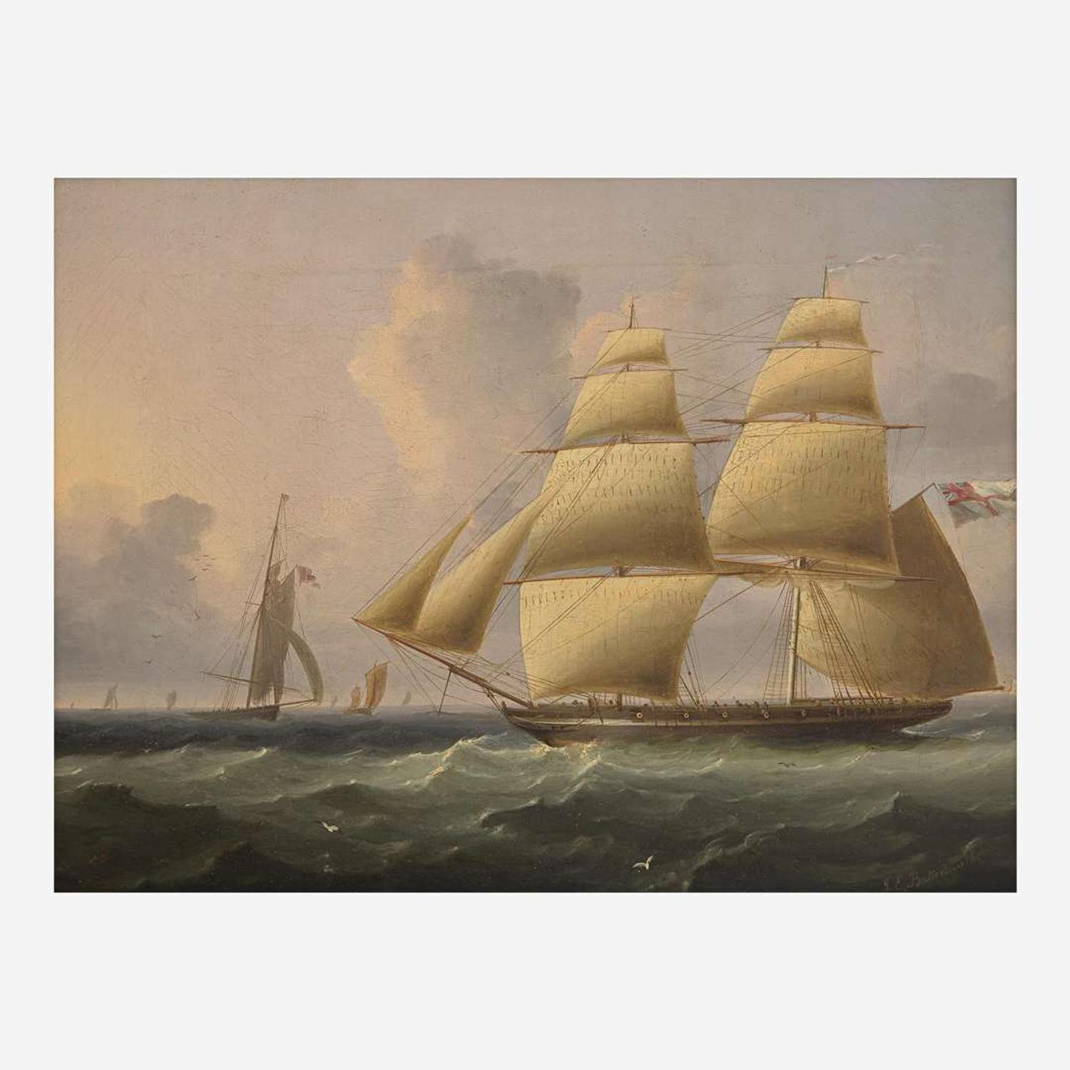 Frigate Testing her Guns (Possibly Off Deal)