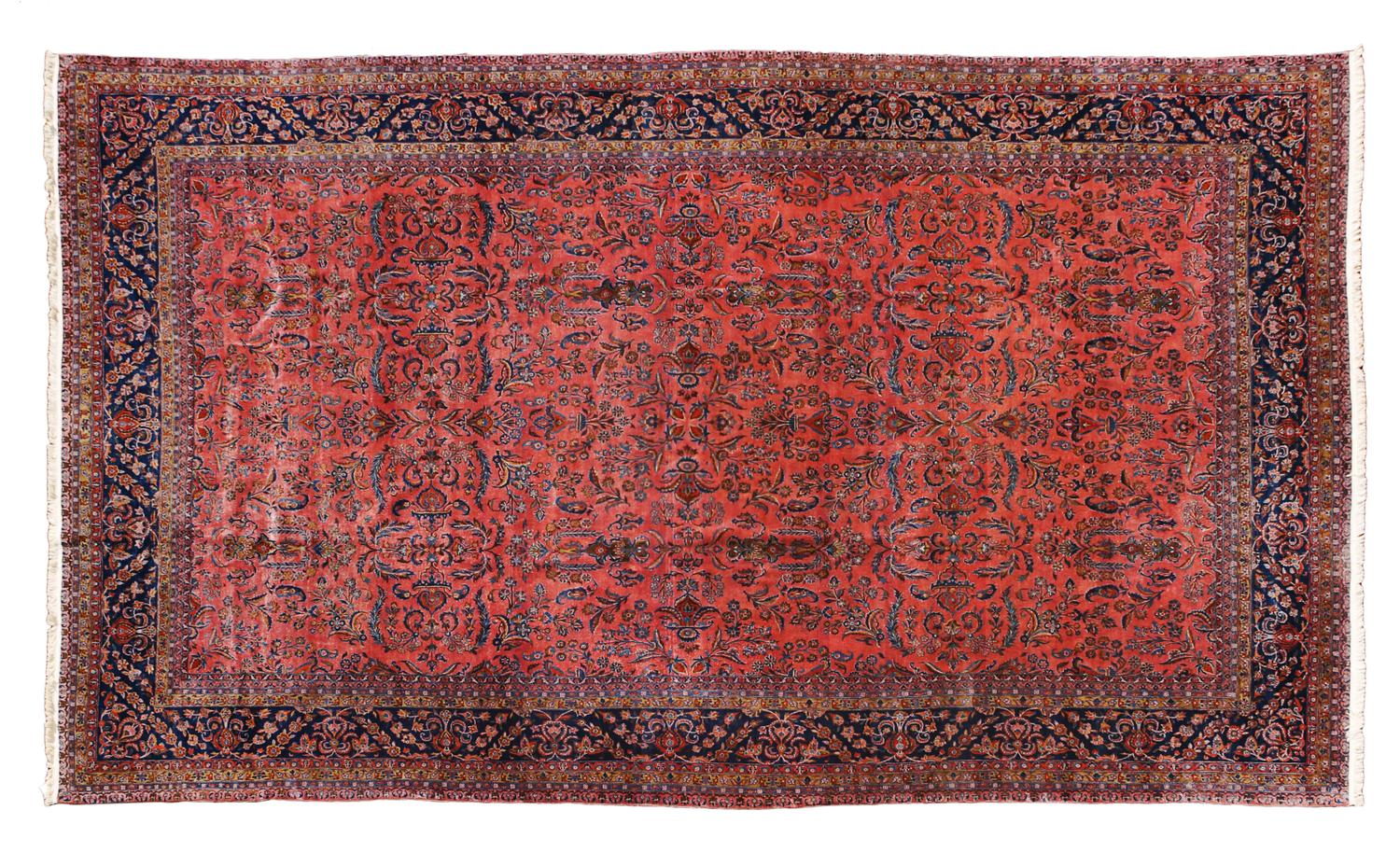 A Kashan Manchester Wool Rug