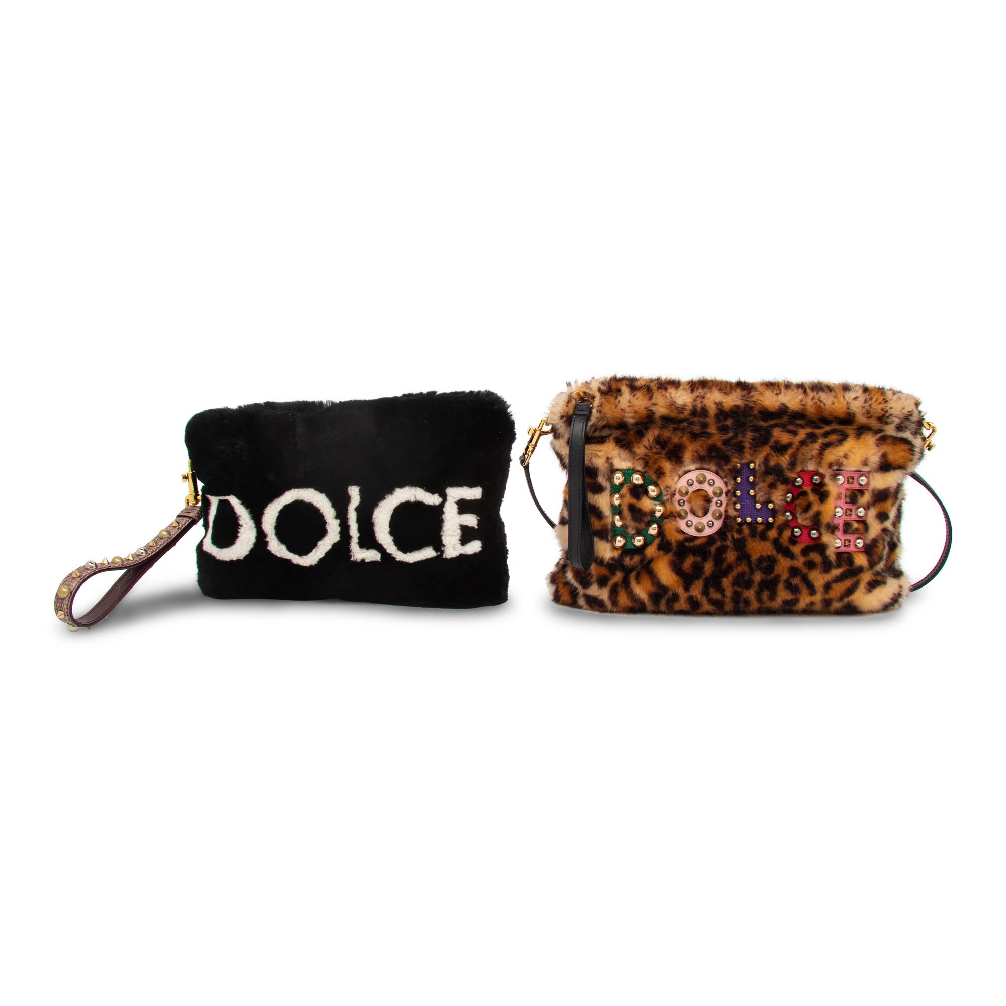 DOLCE & GABBANA, TWO FUR BAGS