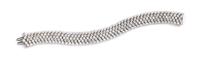 A Platinum and Diamond Bracelet, 40.65 dwts.