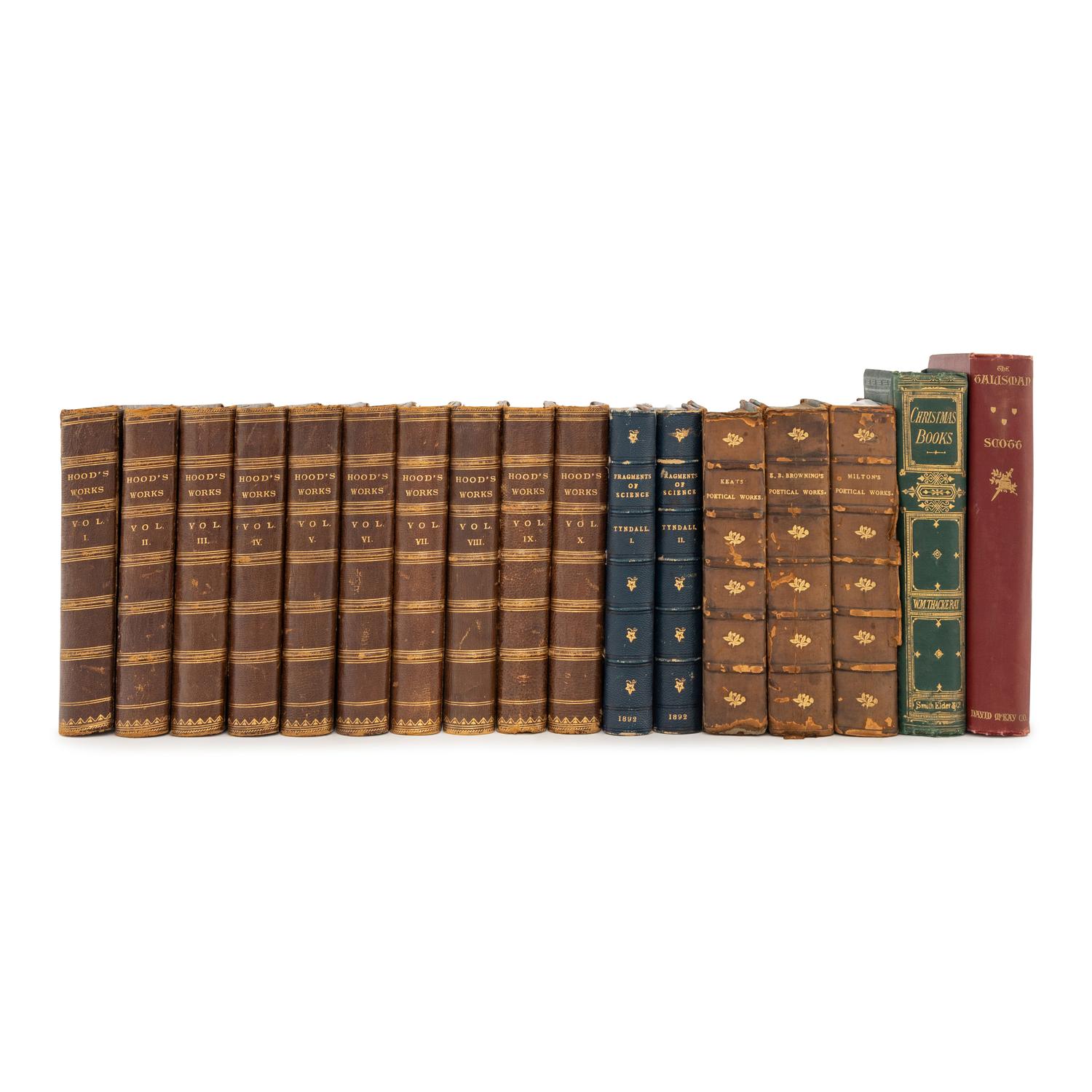 A Group of Seventeen Books and Bindings of English Literature