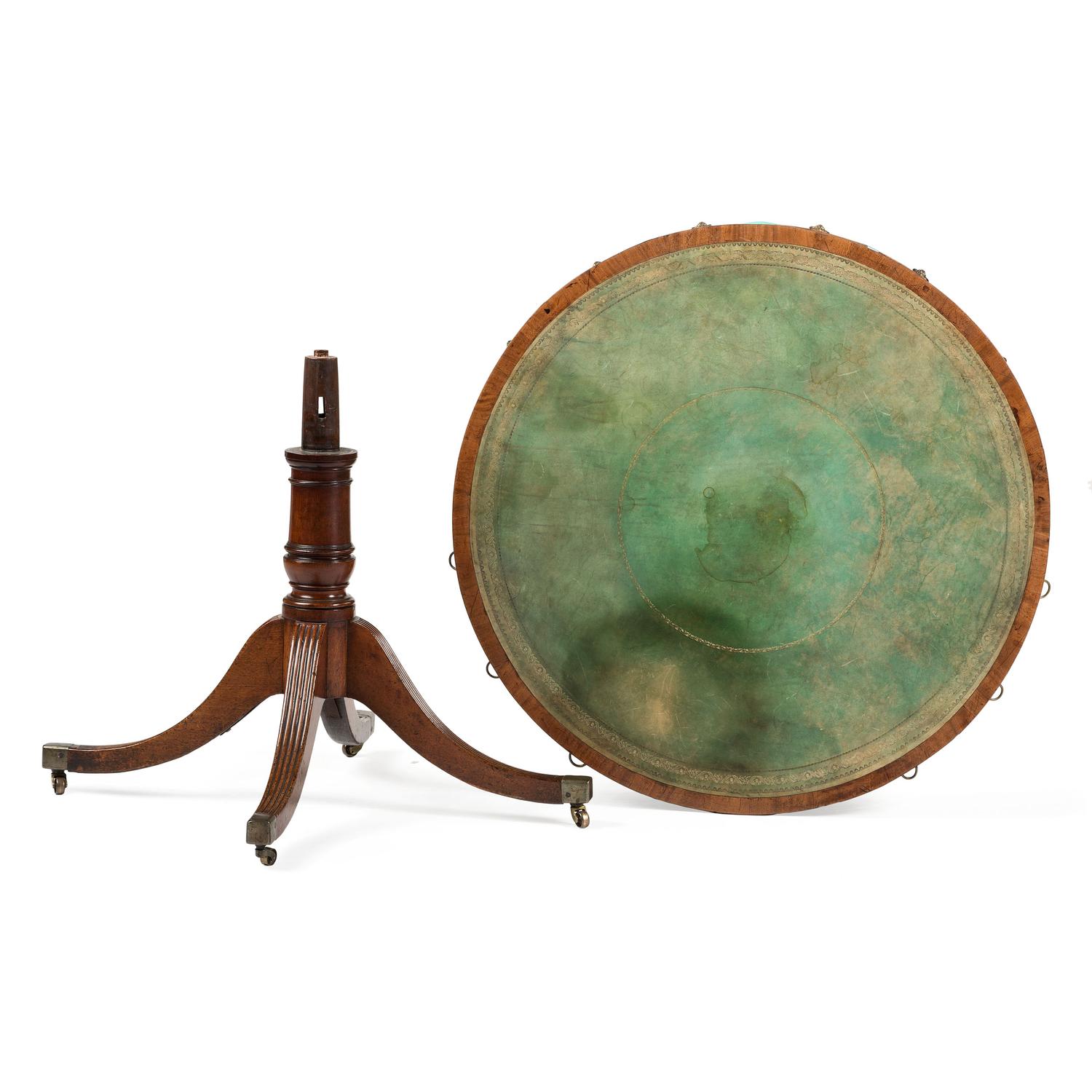 An English Mahogany Drum Table