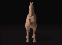 A large Chinese pottery figure of a horse, Han Dynasty, Sichuan province 陶馬 漢 四川