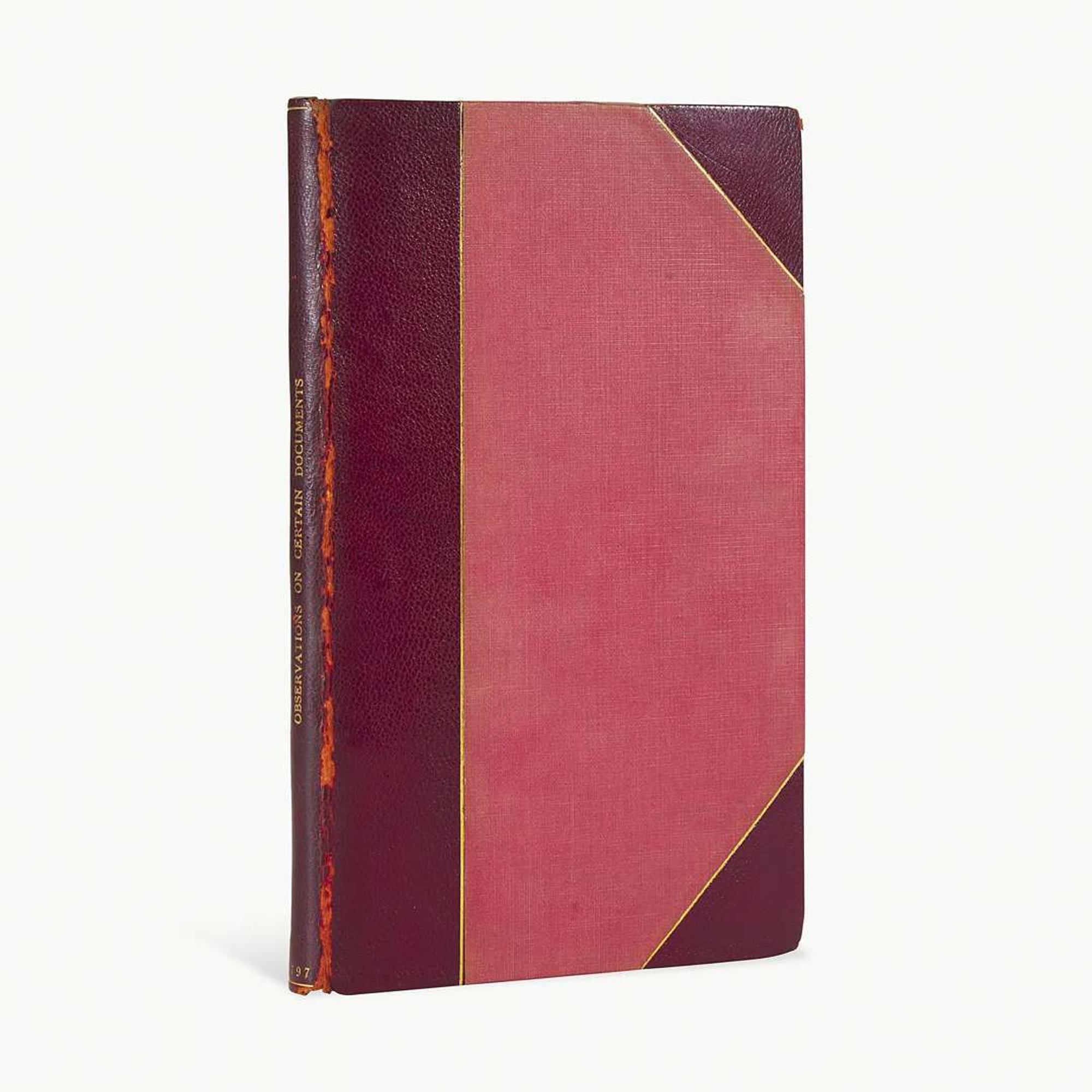 [Hamilton, Alexander] [Reynolds Pamphlet] Observations on Certain Documents Contained in No. V & VI of “The History of the United States for the Year 1796,”...