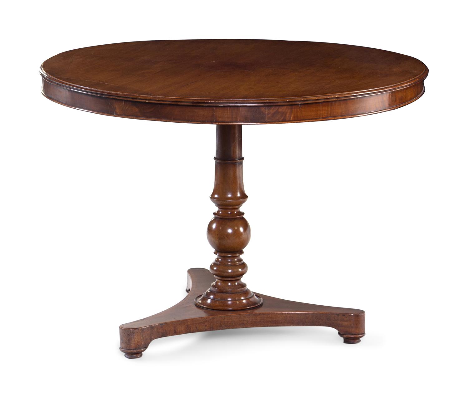 A Regency Inlaid Mahogany Center Table