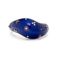 DIAMOND, RUBY AND GUILLOCHÉ ENAMEL PARURE