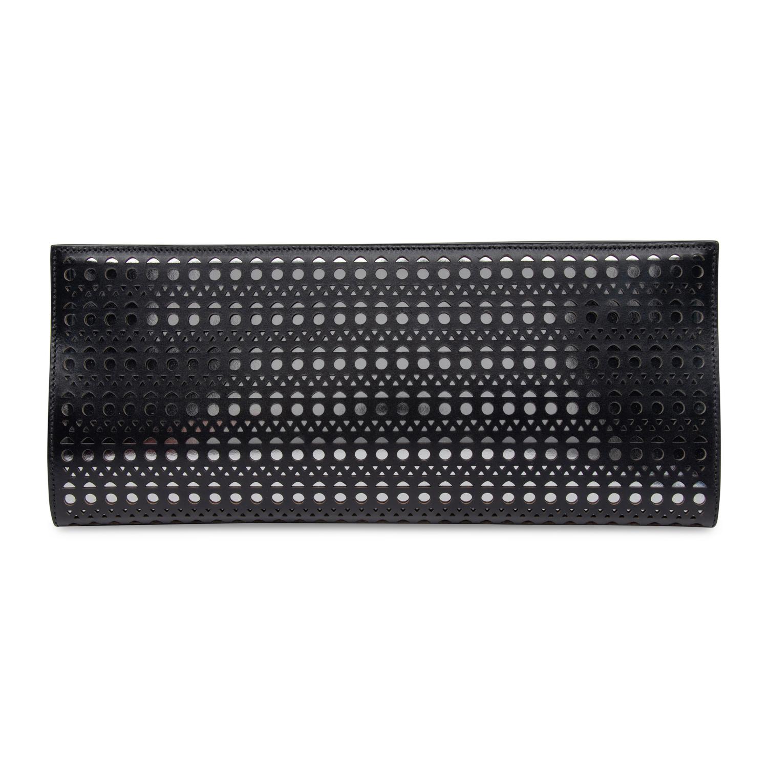 Alaïa, Laser-Cut Leather Clutch