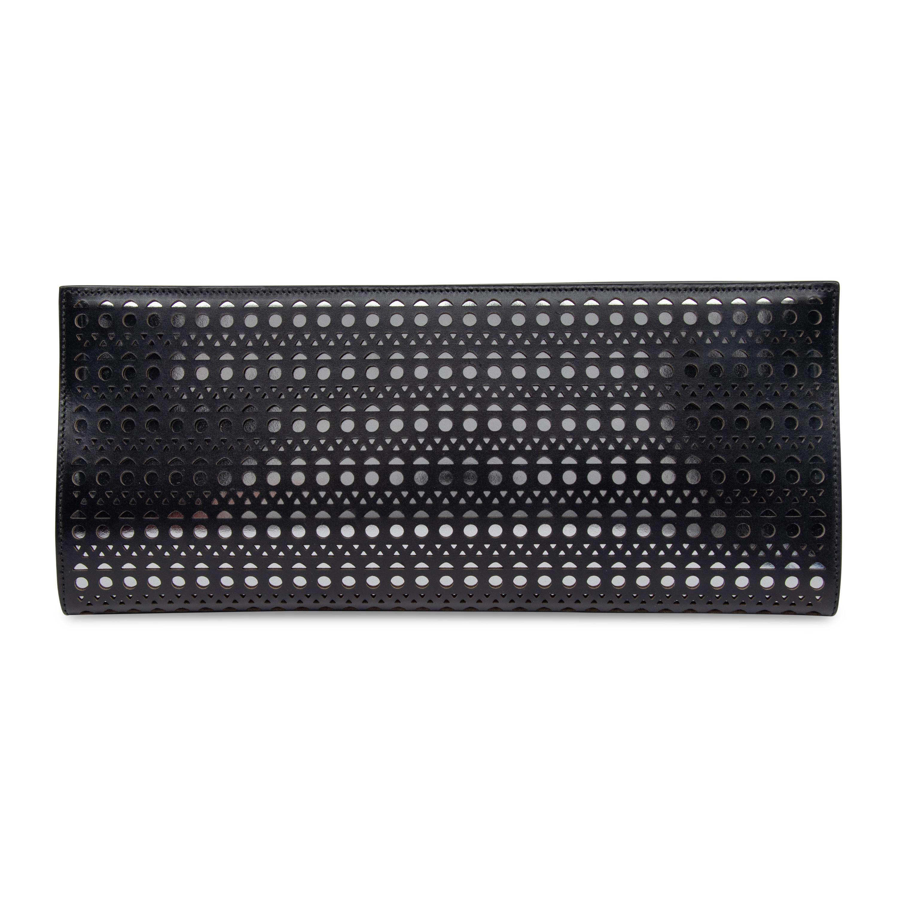 Alaïa, Laser-Cut Leather Clutch
