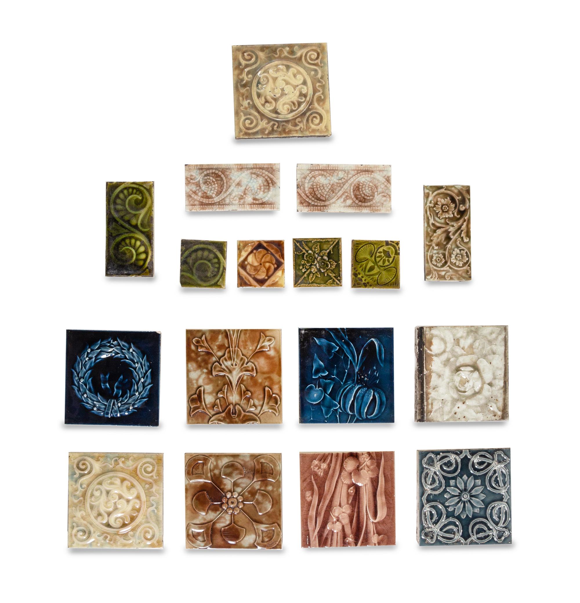 An Assortment of Pottery Tiles