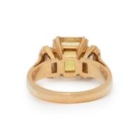 YELLOW SAPPHIRE AND DIAMOND RING