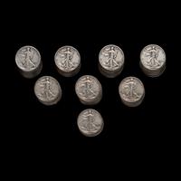 A Collection of Seventy-Six Walking Liberty 50c Coins