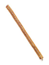 YELLOW GOLD AND DIAMOND BRACELET
