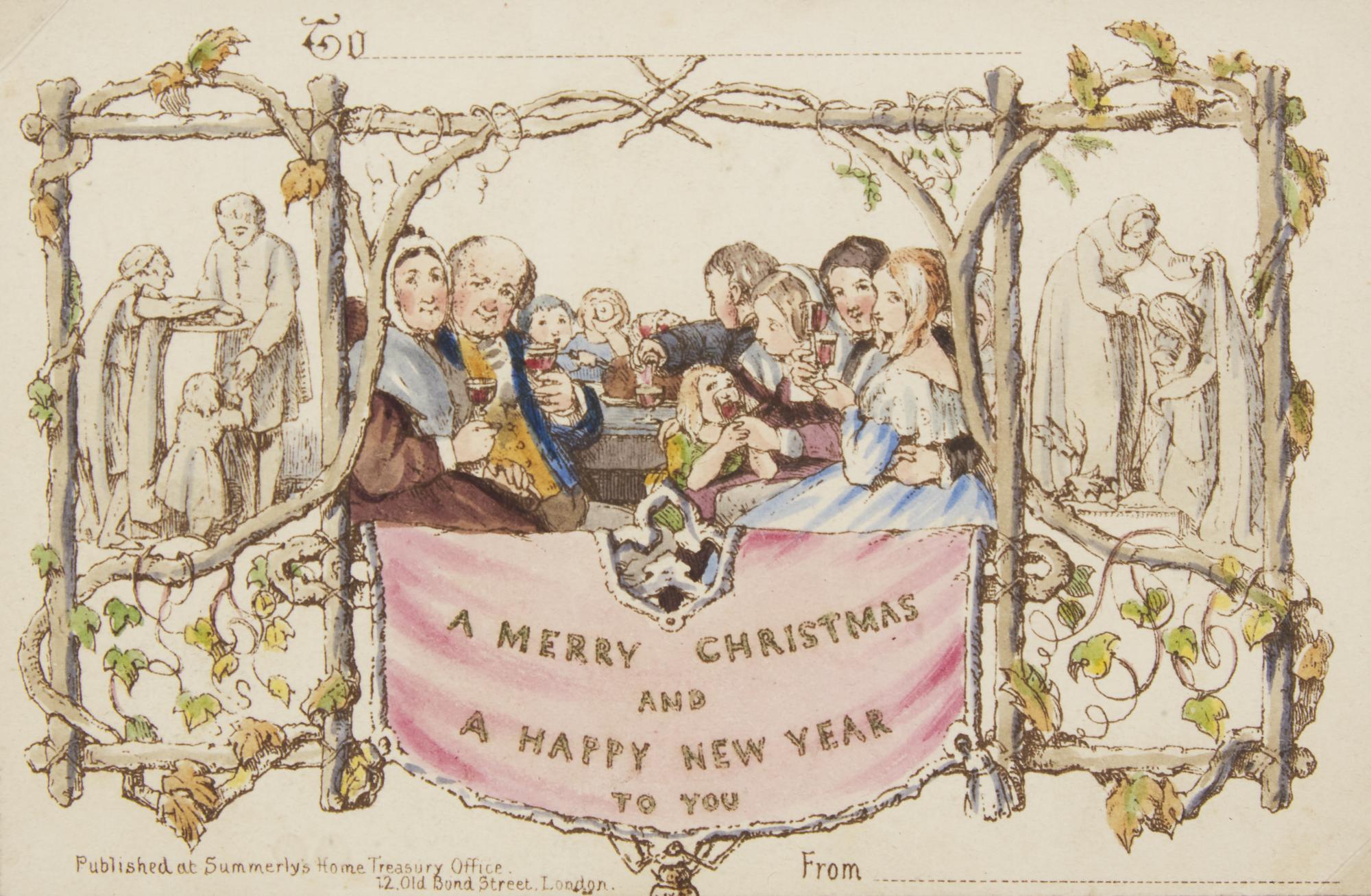 [Christmas] Cole, Henry, and John Calcott Horsley. The First Christmas Card