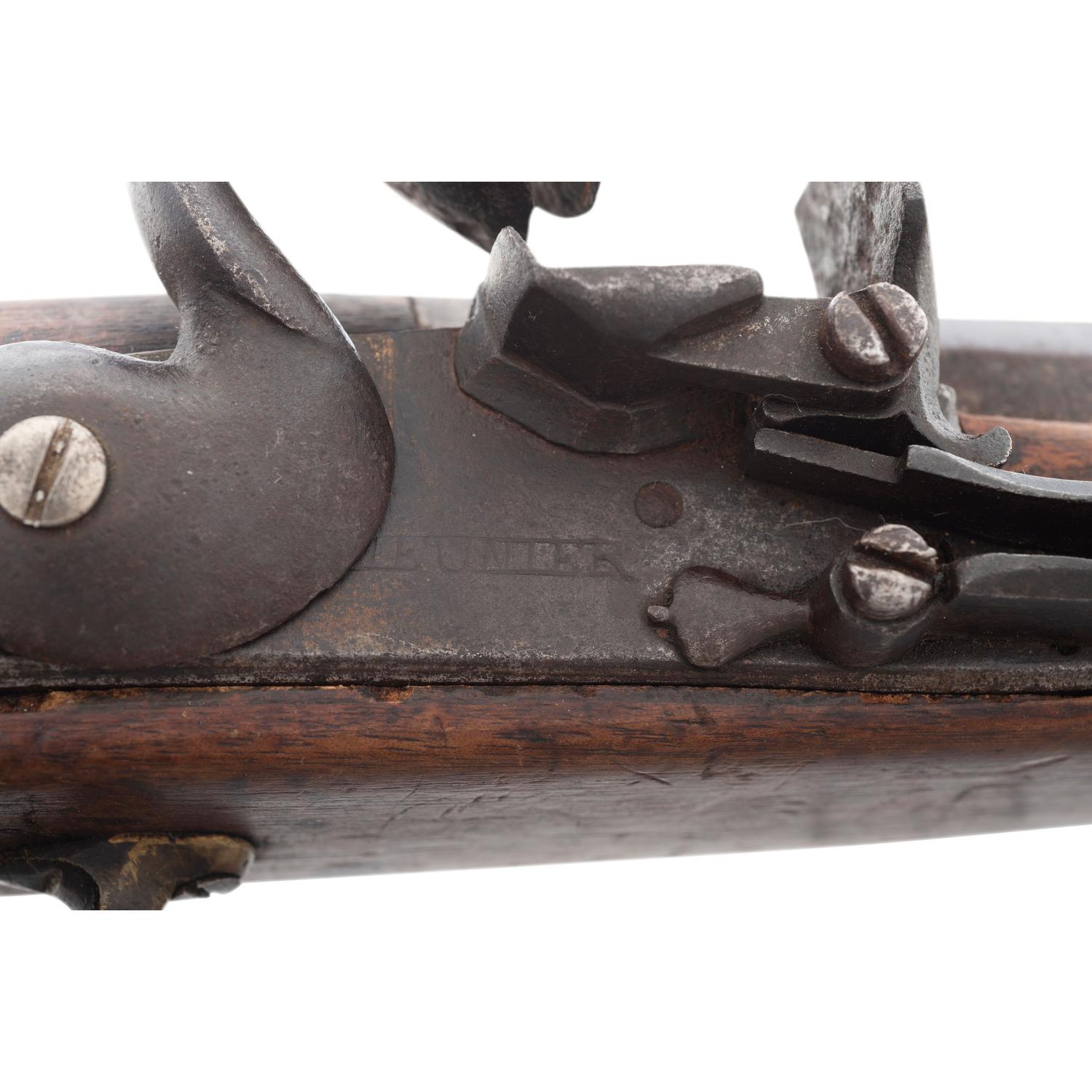 Composite Tack Decorated Flintlock Trade Pistol Marked "H.J. Meunier"