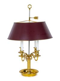 A Gilt Bronze Bouillotte Lamp