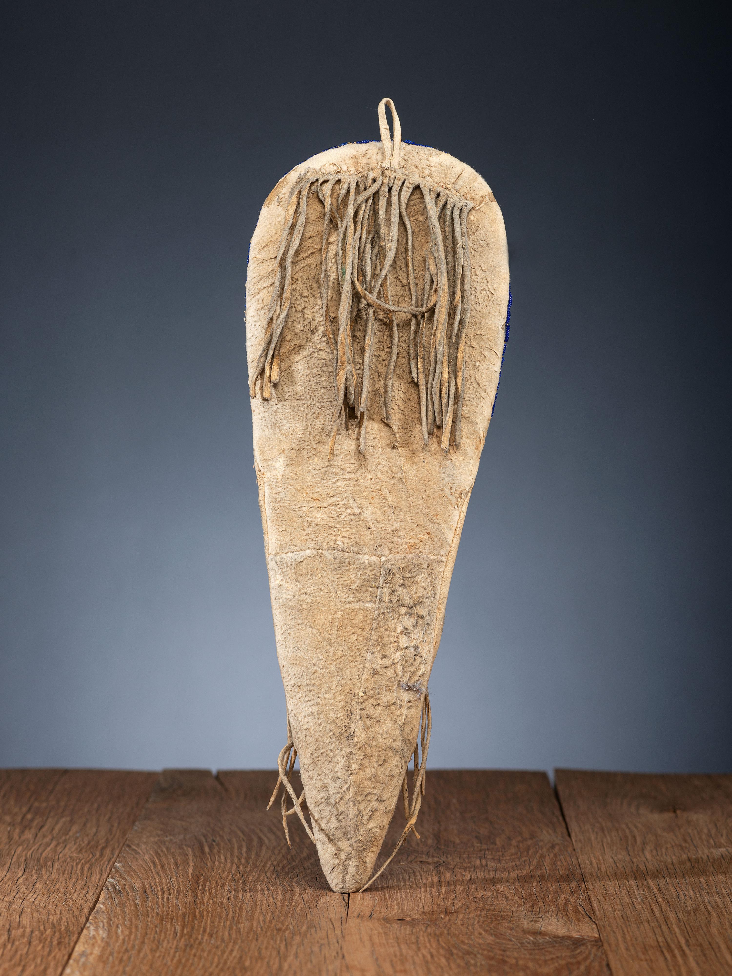 Shoshone Beaded Hide Toy Cradle