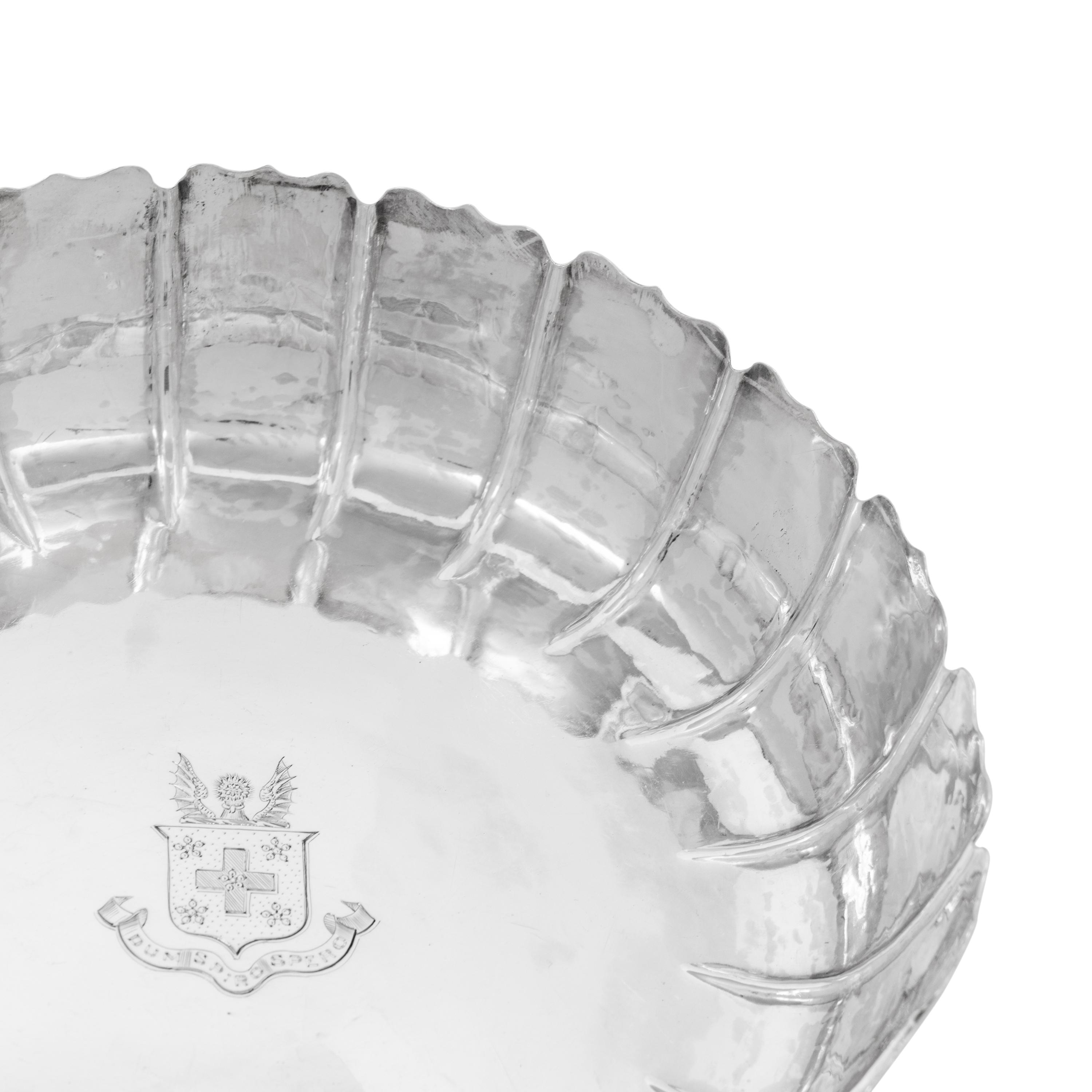 A Pair of Irish George II Silver Strawberry Dishes