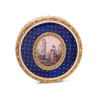 A German Gold and Enamel Bonbonnière