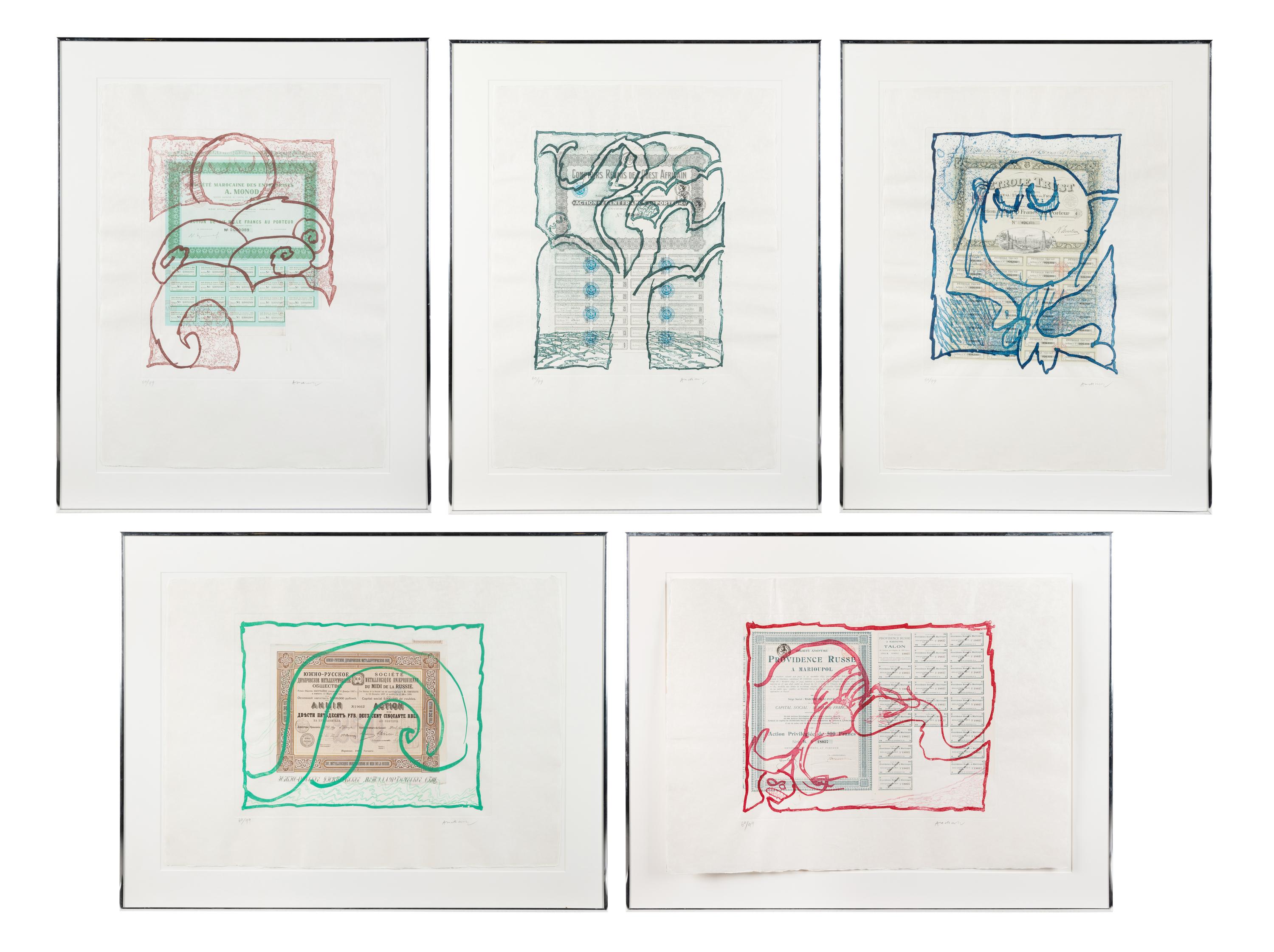 Krach (complete set of five prints)