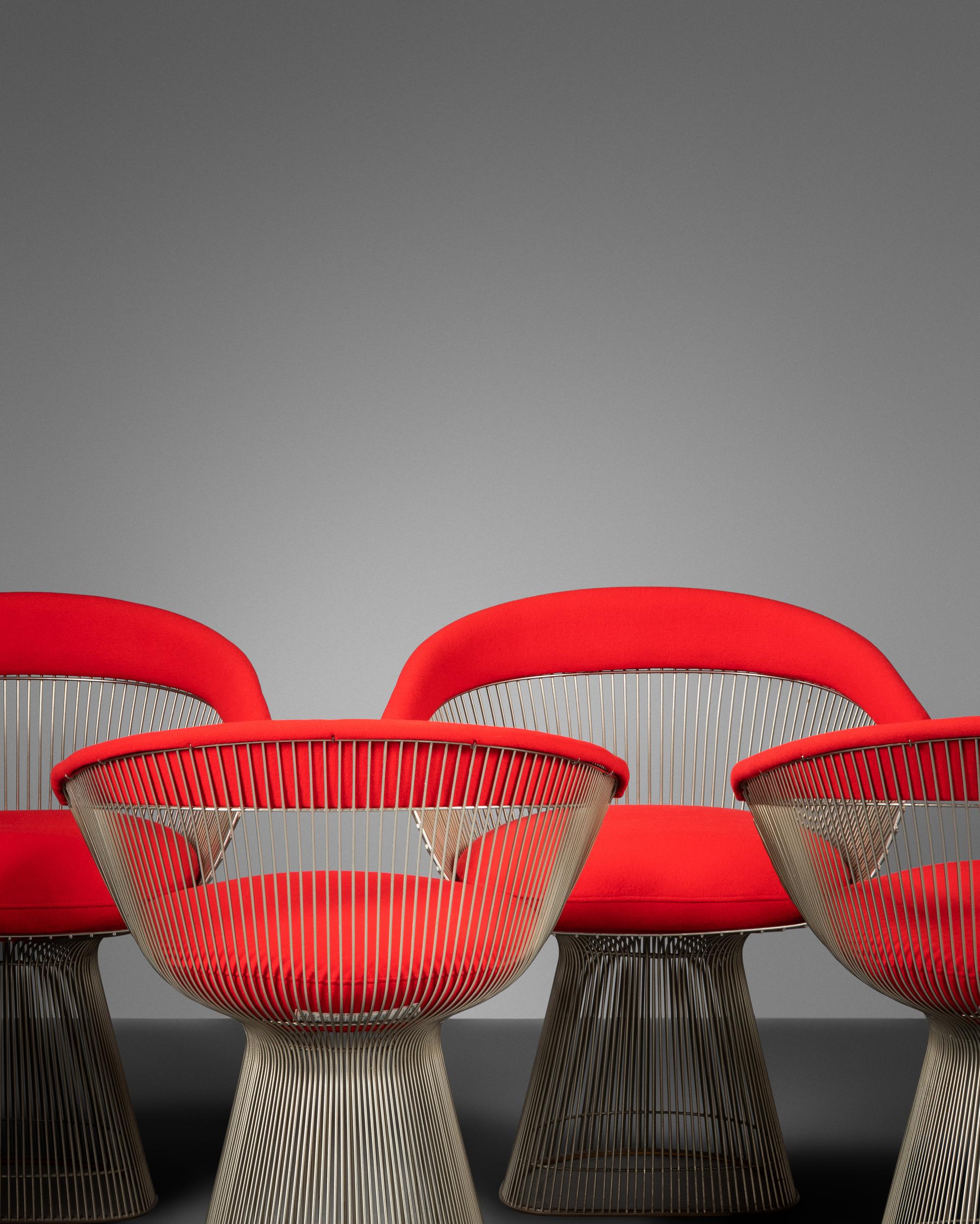 Set of Six Dining Chairs, Knoll, USA