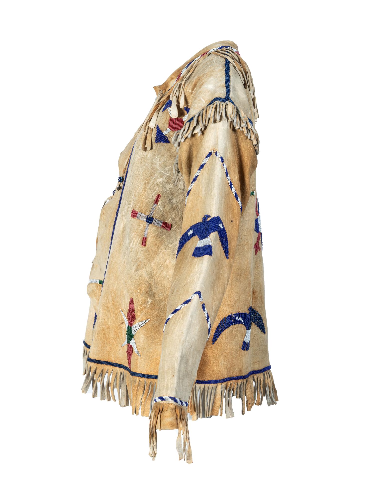 Apache Beaded Hide Jacket, Pictorial