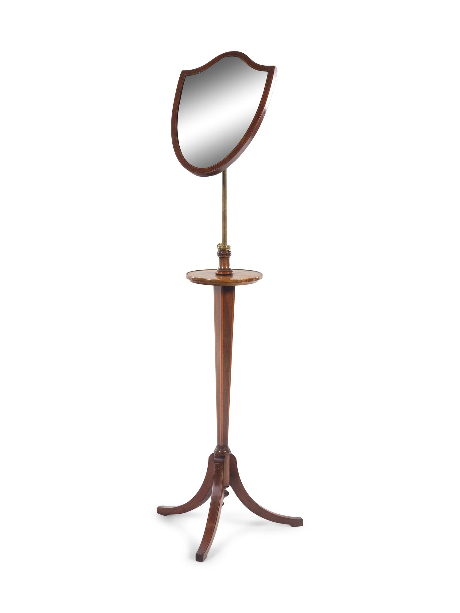 An English Mahogany Shaving Mirror