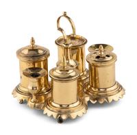 An English Brass Standish