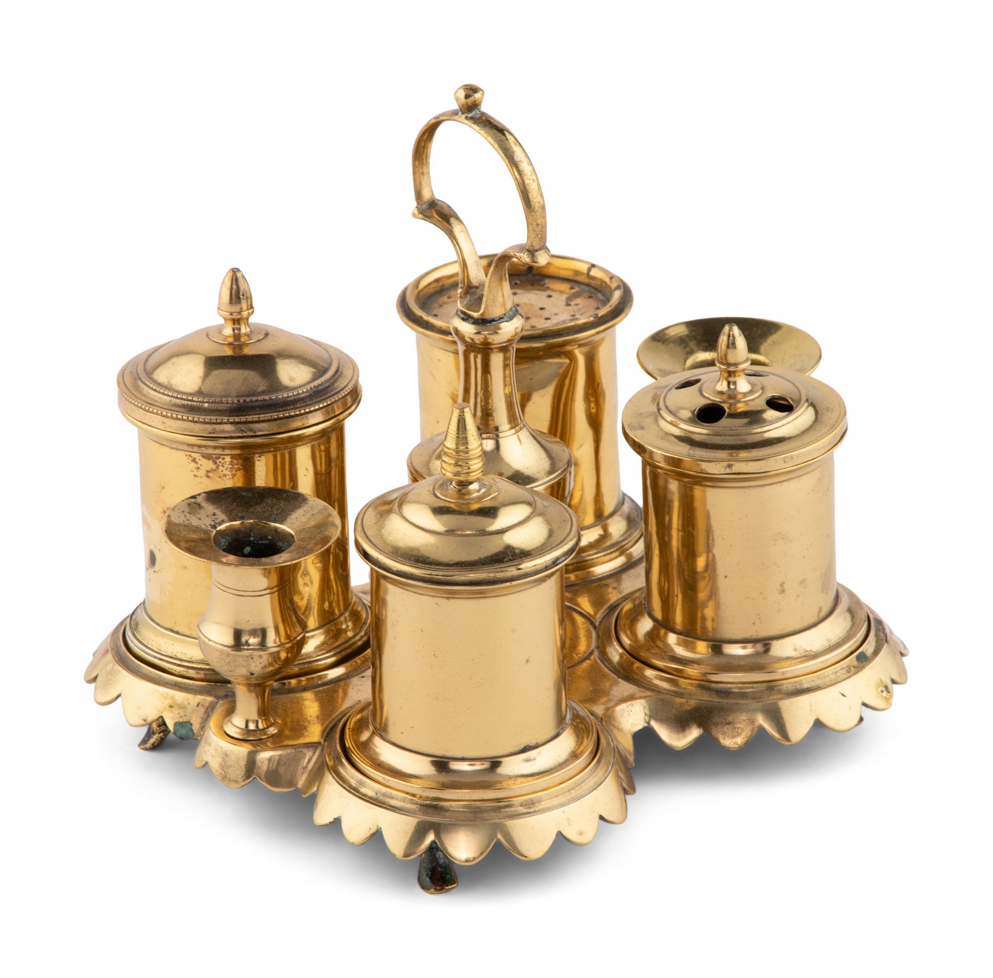 An English Brass Standish