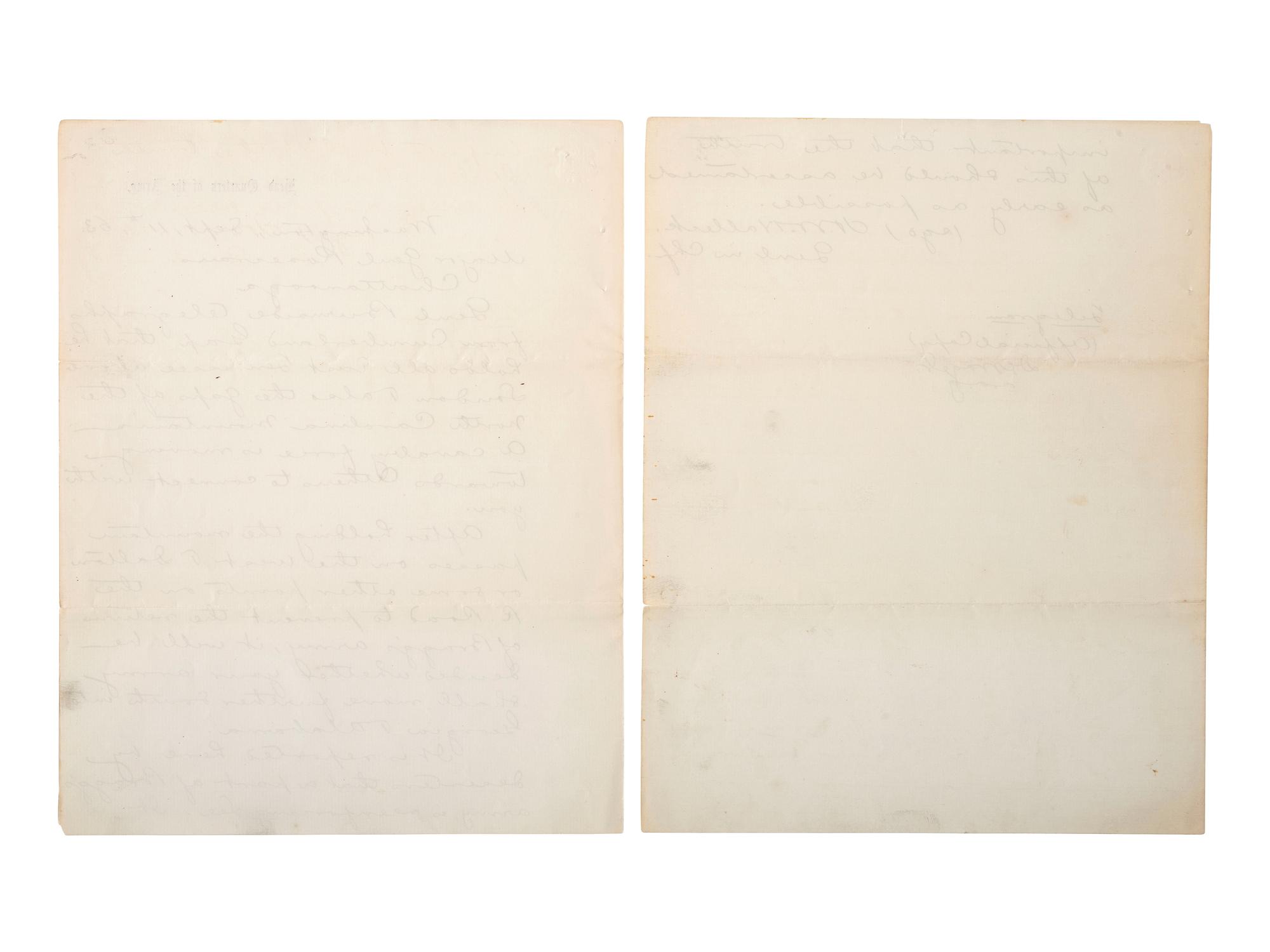 [CIVIL WAR]. Official copy of a telegram from General Henry Halleck to Major General William Rosecrans regarding movements against Confederate General Braxton Bragg's army on the eve of the Battle of Chickamauga. Washington, DC. 11 September 1863.
