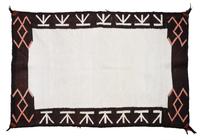 A Navajo Double Saddle Blanket 46 x 31 1/2 inches. — EARLY 20TH CENTURY
