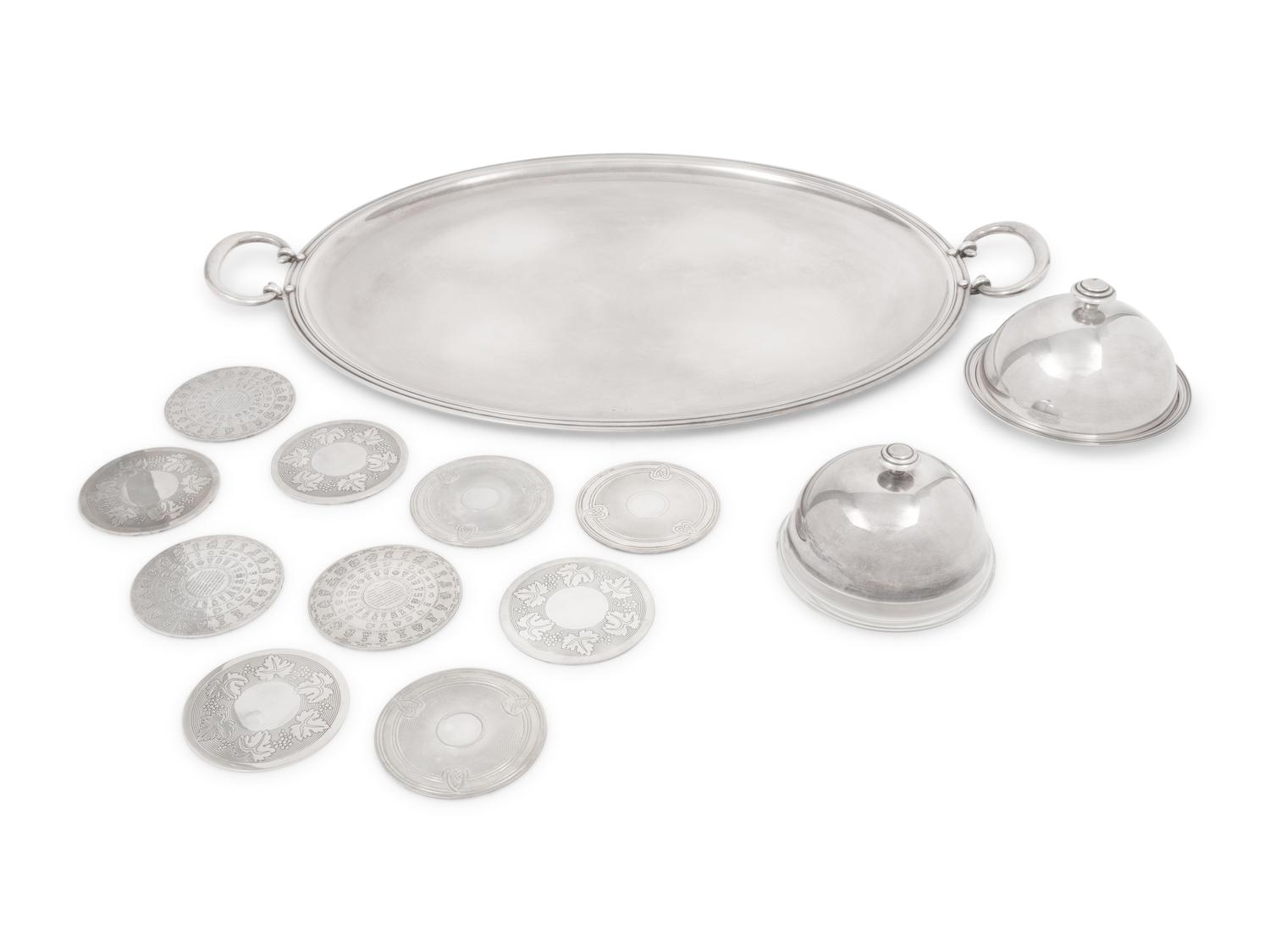 A Group of Christofle Silver-Plate Table Articles