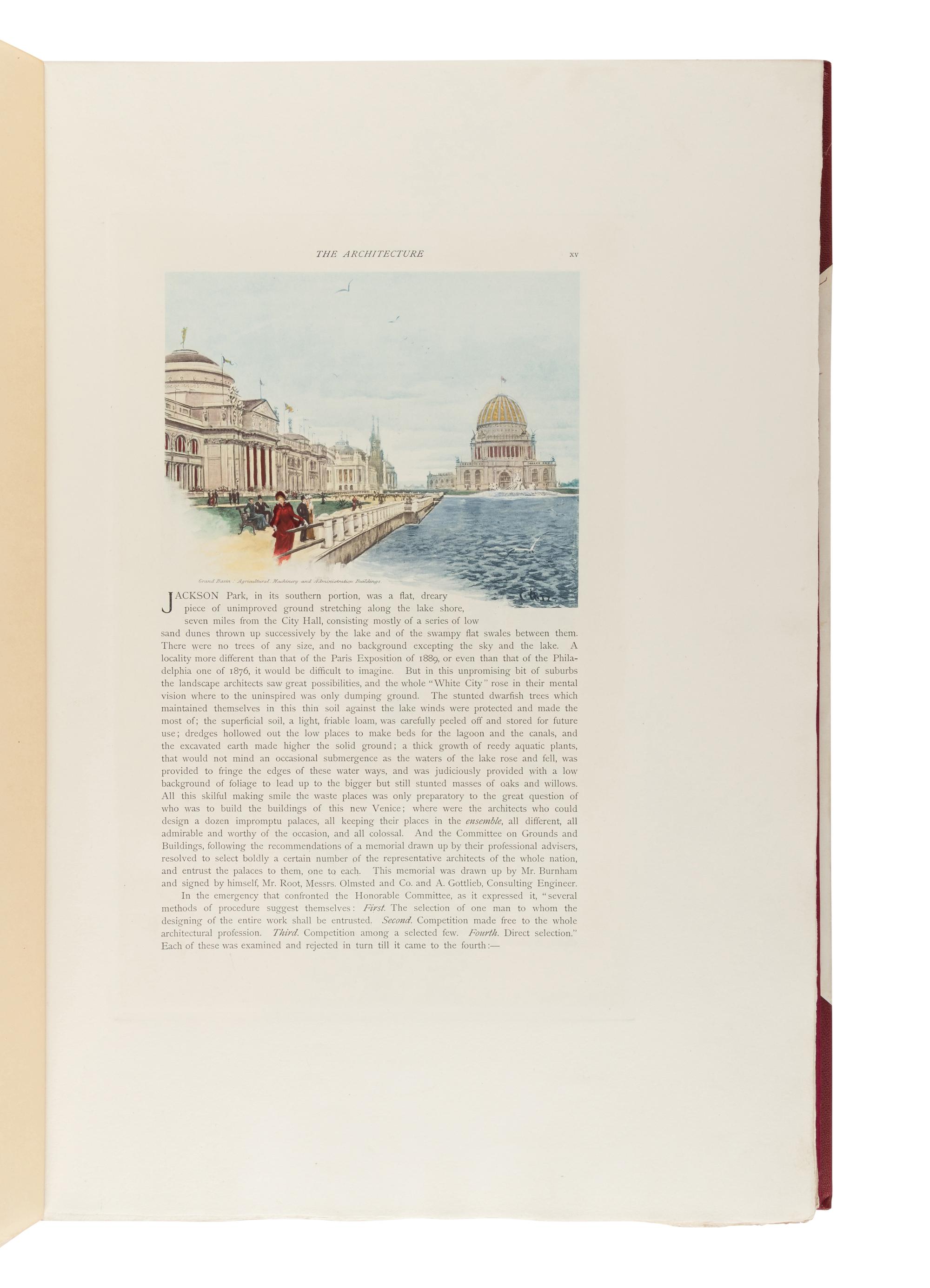 WALTON, William. World's Columbian Exposition MDCCCXCIII. The Art and Architecture . Philadelphia: Printed and Published by George Barrie [1893-95].