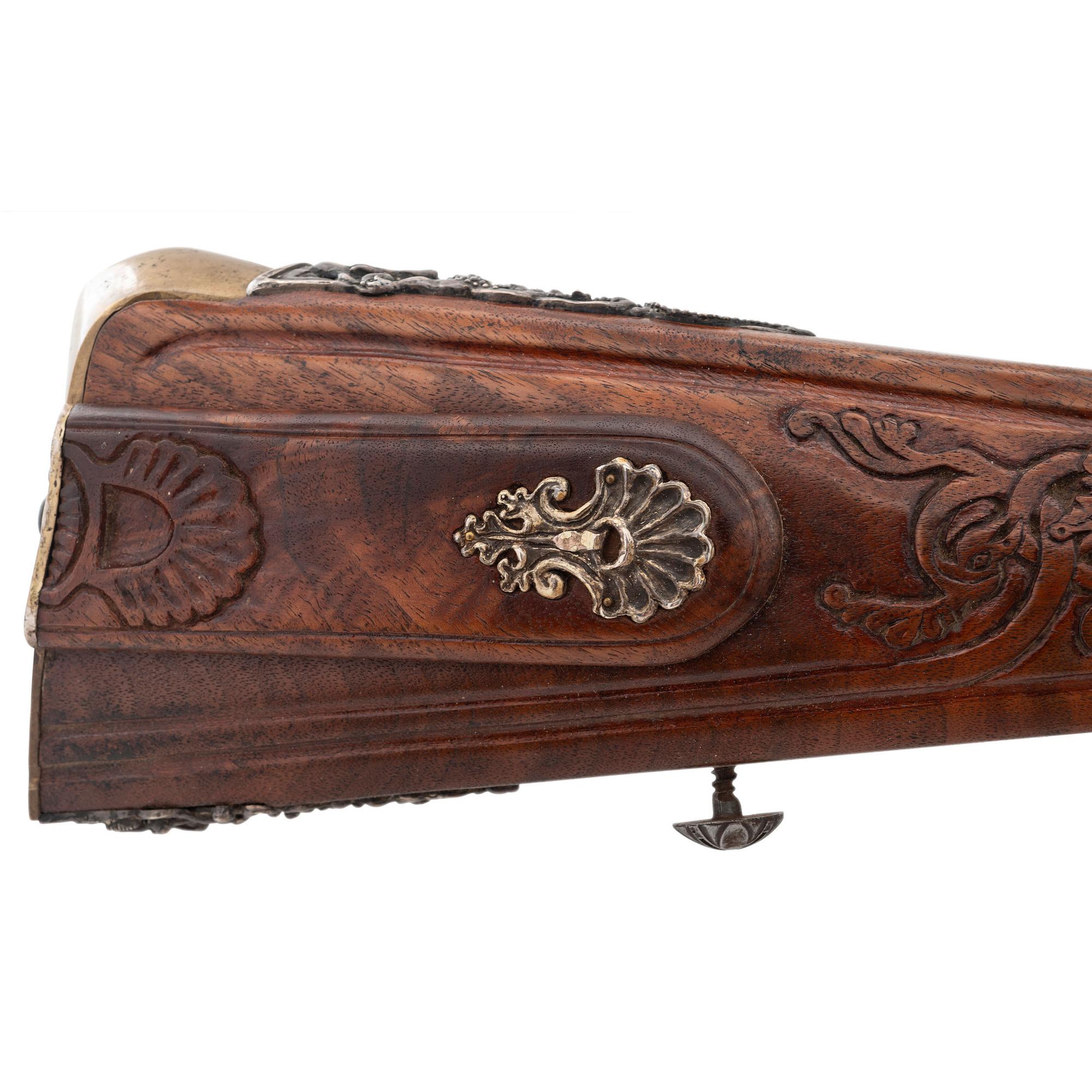 Contemporary Flintlock Viennese Style Jaeger by John B. Derrick (American, b.1936)