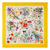 Four Designer Scarves by Christian Dior, Givenchy, Courrèges, and Gucci