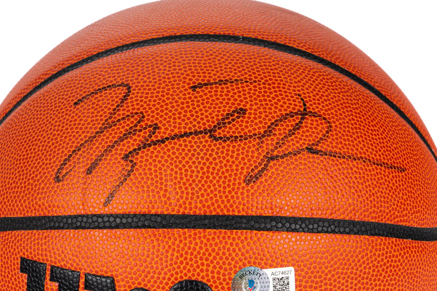 A Michael Jordan Signed Autograph Wilson Basketball (Beckett Authentication Services)