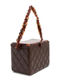 Chanel Quilted Cosmetic Bag with Lucite Top, 1996-97