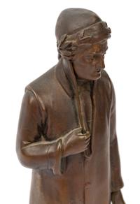 A Continental Bronze Figure of Dante Alighieri