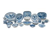 A Collection of Chinese Export Blue and White Porcelain