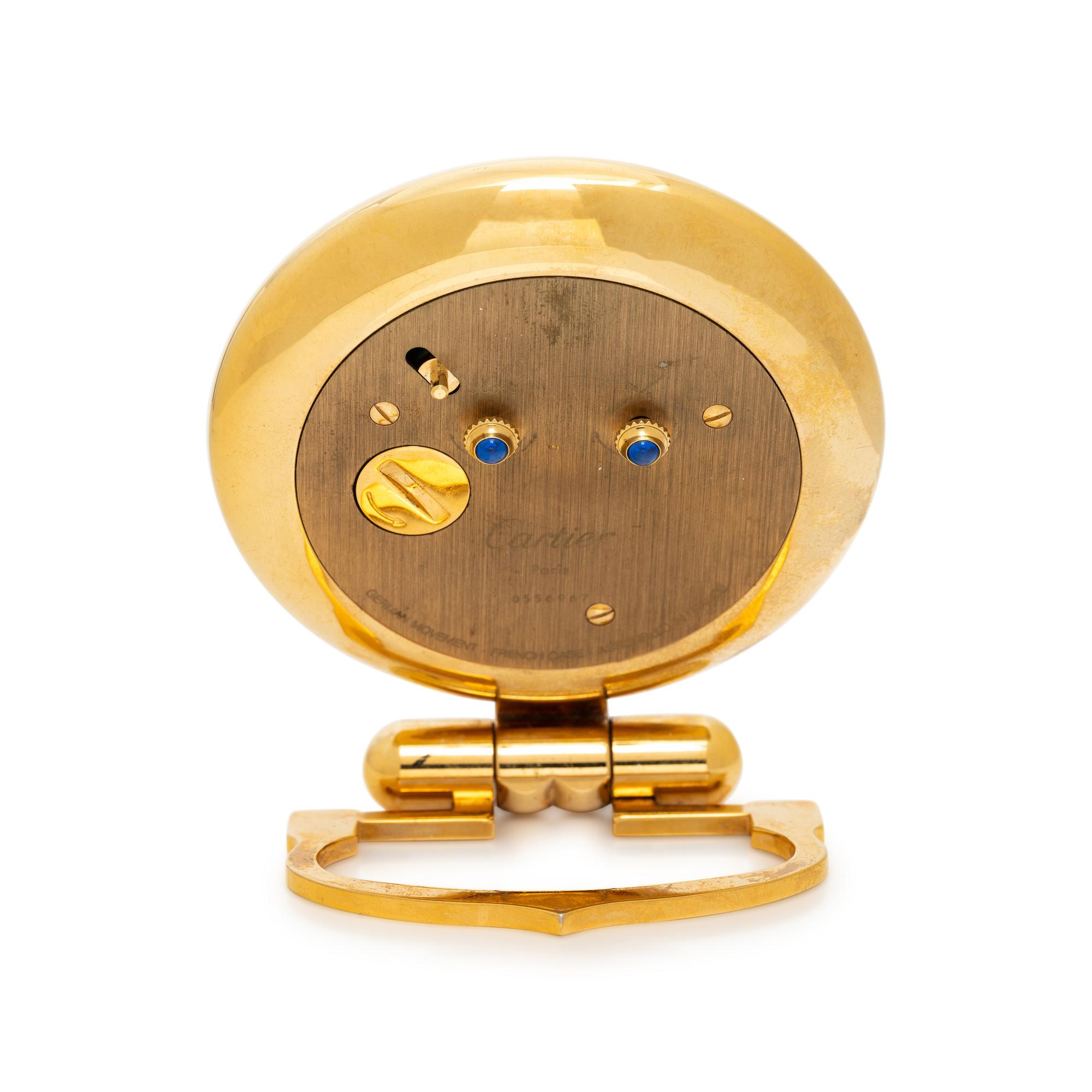 CARTIER, DESK ALARM CLOCK