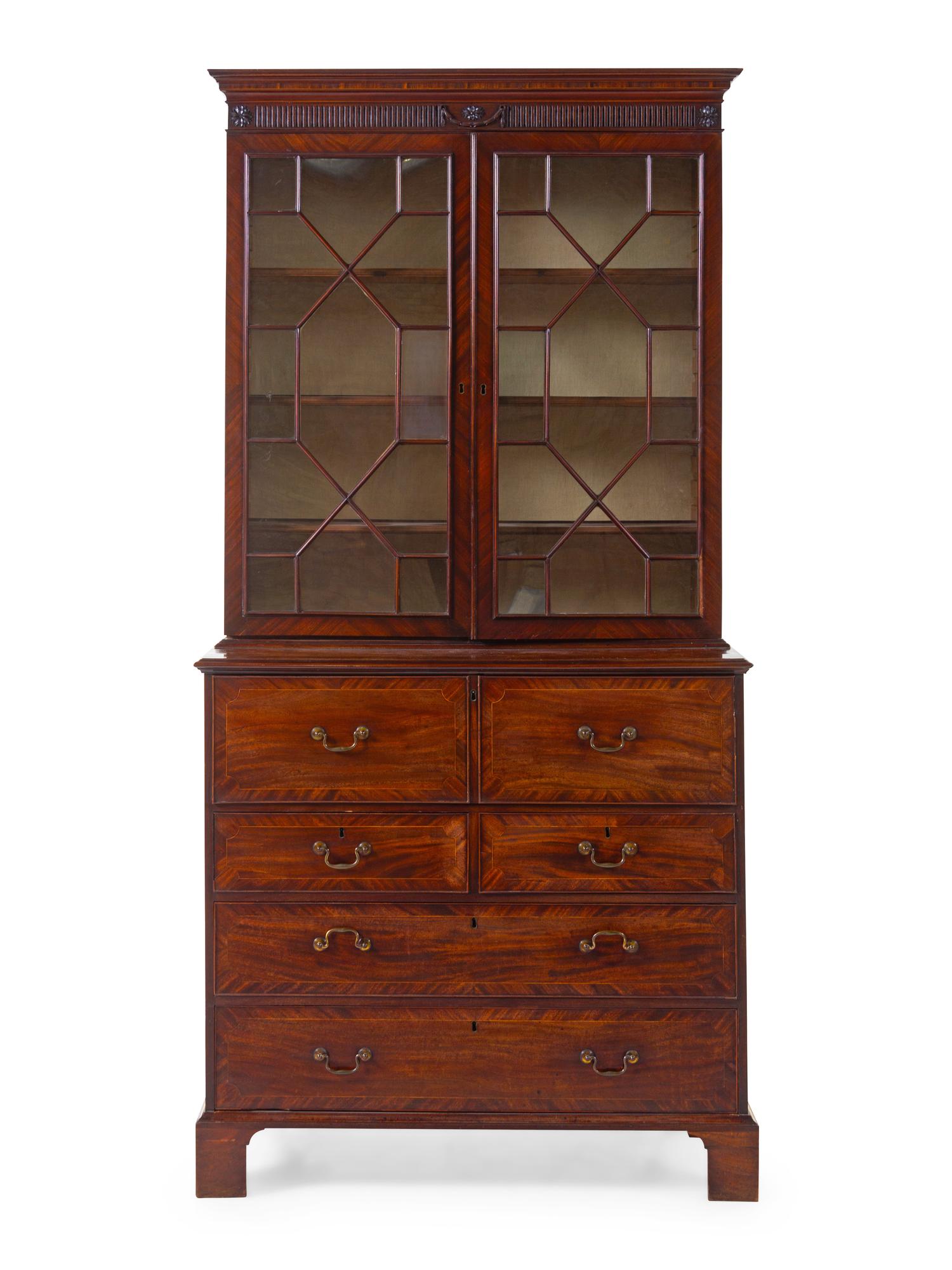A George III Style Mahogany Butler's Secretary