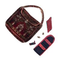 [CIVIL WAR]. Carpet bag containing artilleryman's personal effects.