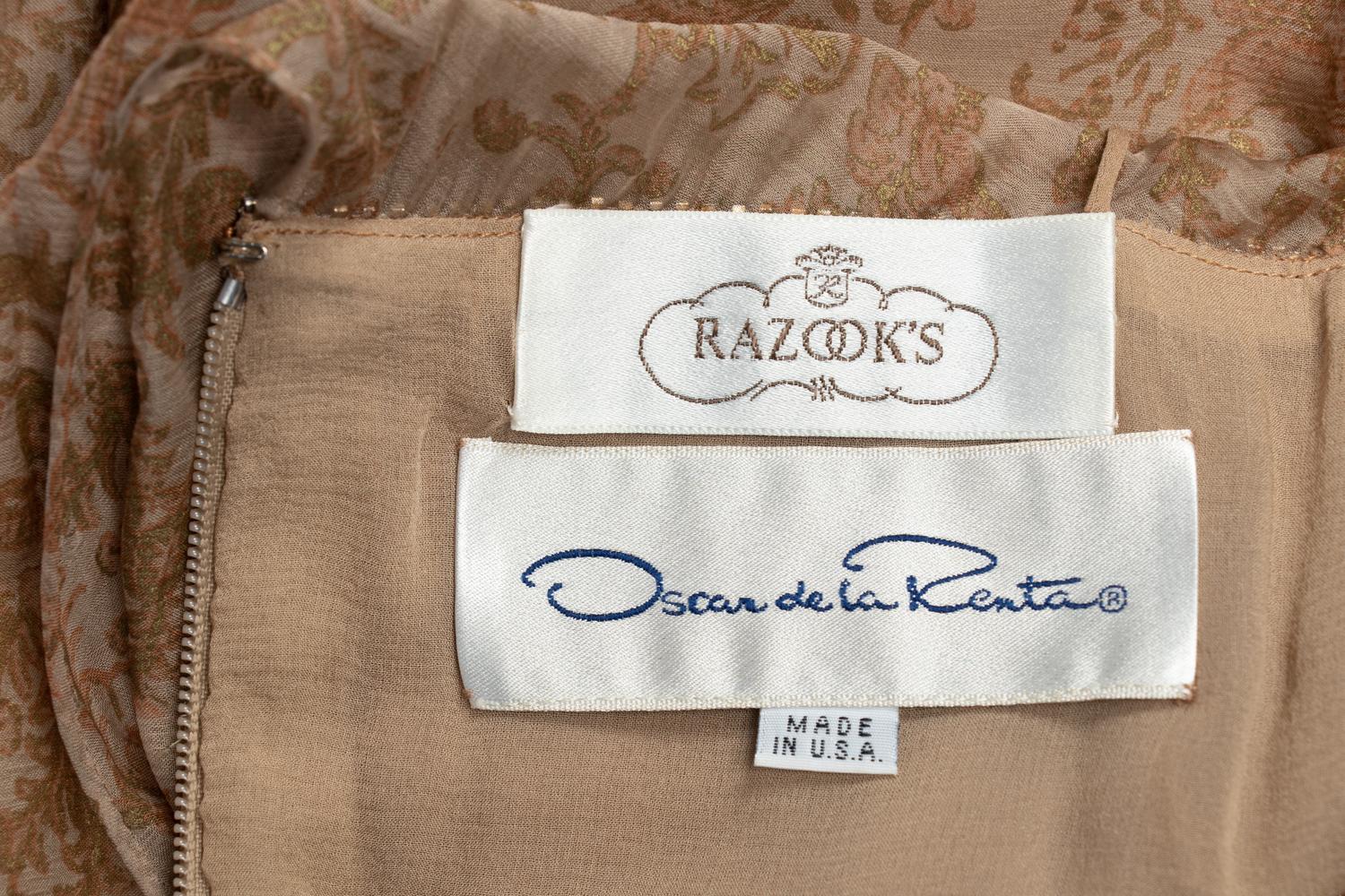 Oscar de la Renta Embellished Dress, 1997